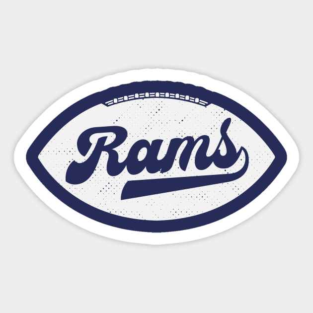 Retro Rams Football Sticker by SLAG_Creative